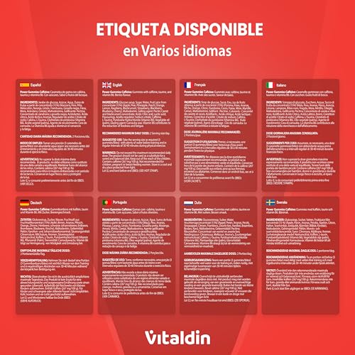 Thumbnail 6 de Vitaldin Sport Power Gummies Caffeine & Taurine - Vegano, 30 uds