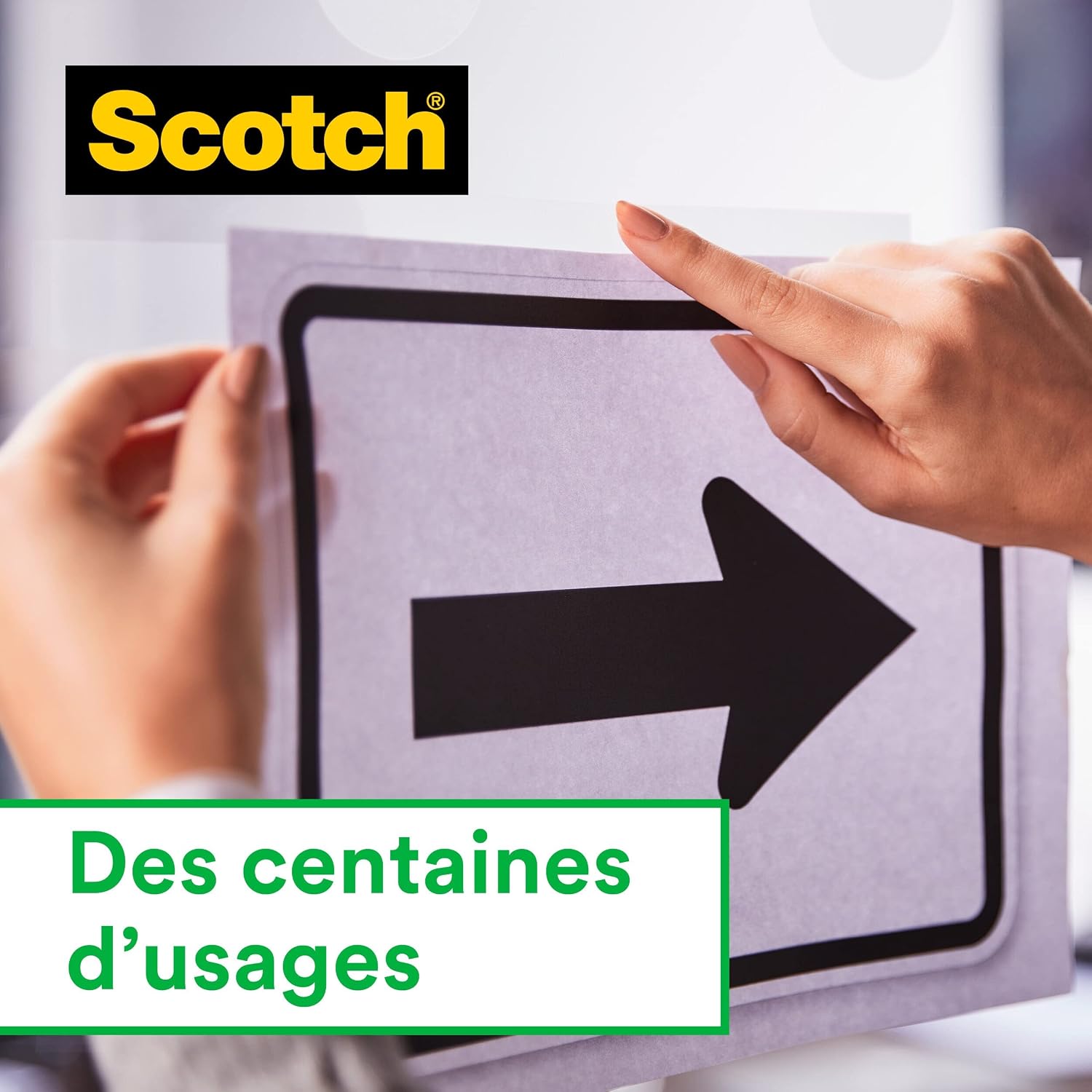 Thumbnail 1 de Scotch Dévidoir de Ruban Adhésif Rechargeable avec 3 Rouleaux – Noir, 19 mm x 38 m