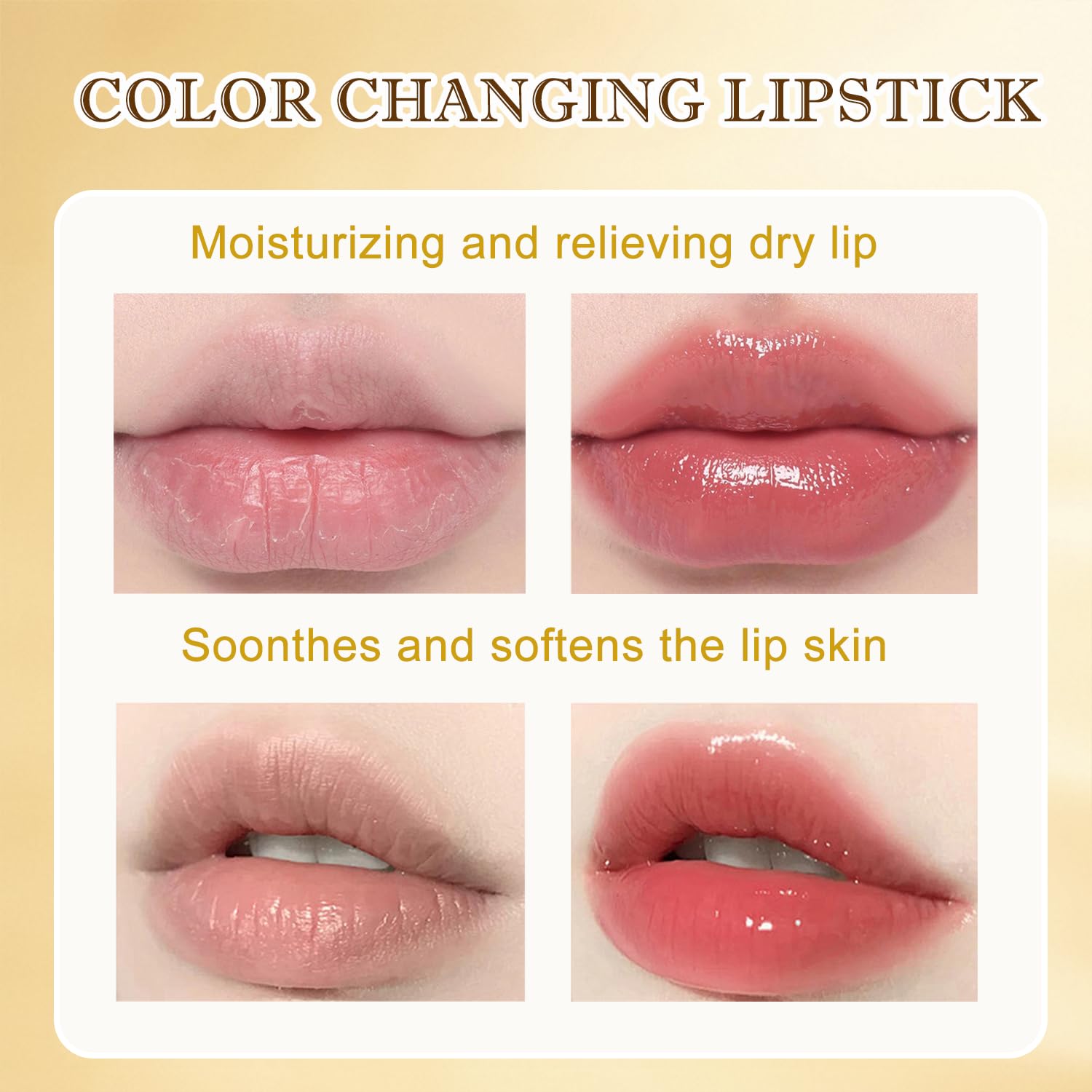 Detalle de Color Changing Lipstick: PH-Sensitive, Clear-to-Color Lip Color That Hydrates