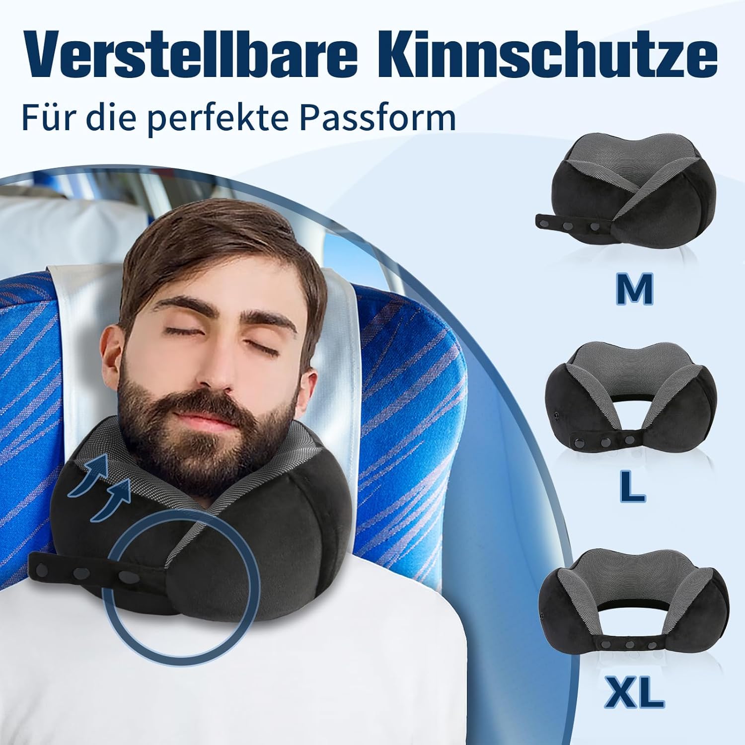 Detalle 2 de Cirorld Nackenkissen Reisekissen aus Memory Foam