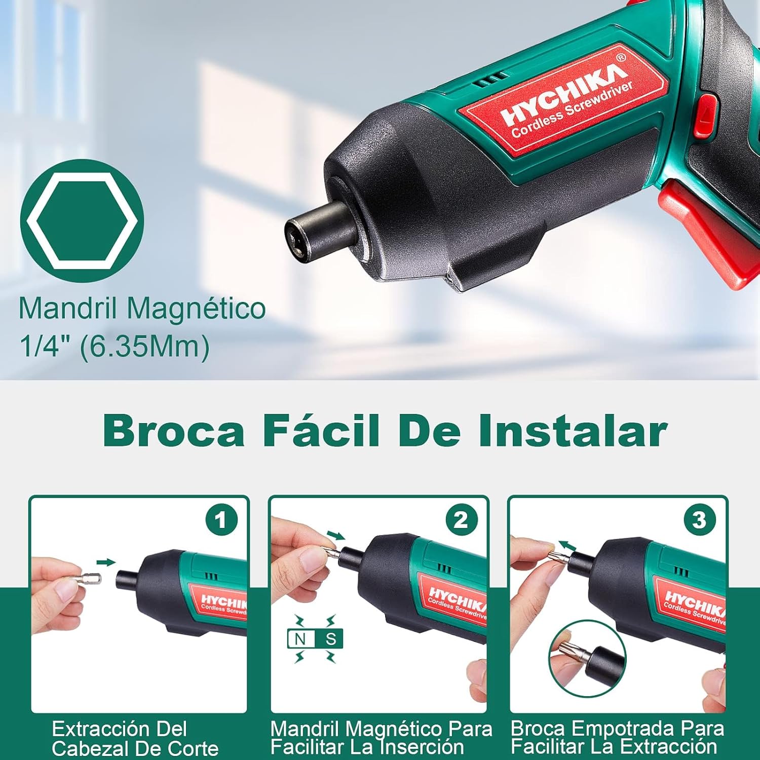 Thumbnail 2 de HYCHIKA Destornillador Eléctrico 3,6 V 2000 mAh