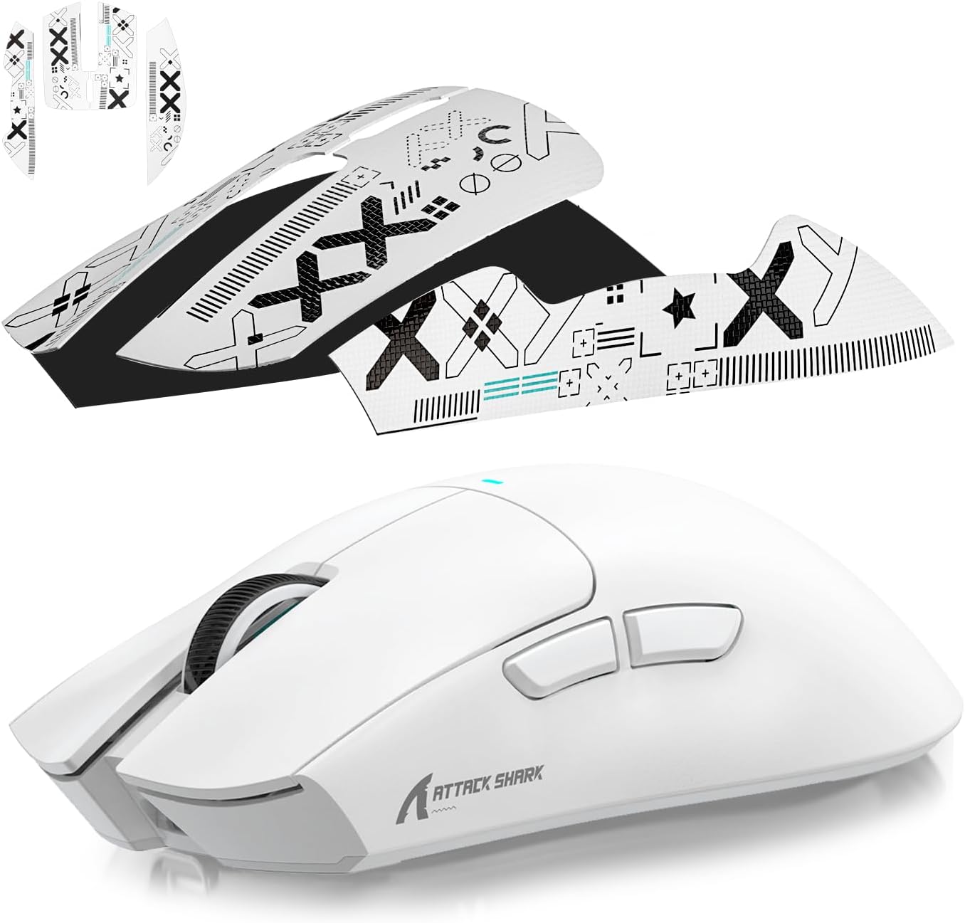 Detalle 2 de ATTACK SHARK X11 grepptejp till mus, halkskyddande och svettabsorberande