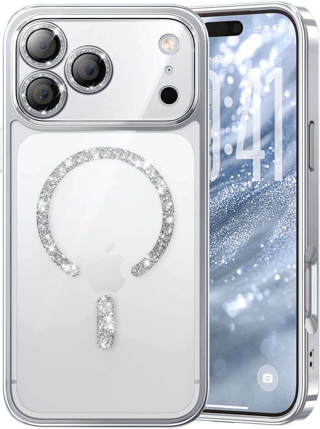 Detalle de Magnetic for iPhone 17 Pro Max Case Glitter