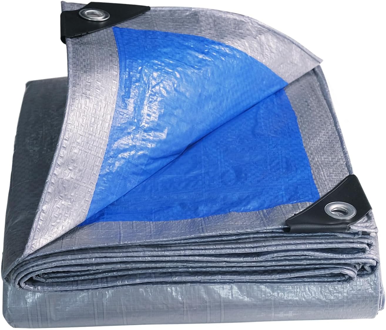 Thumbnail 1 de Covall Telone Occhiellato Leggero 6x8 m – Protezione impermeabile anti‑vento e UV, Argento/Blu