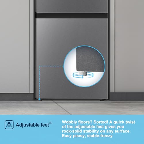 Thumbnail 10 de Fridgemaster MC50165EB 50cm Freestanding Fridge Freezer (175 L) with Crisper Box, Reversible Door, LED Light, Black