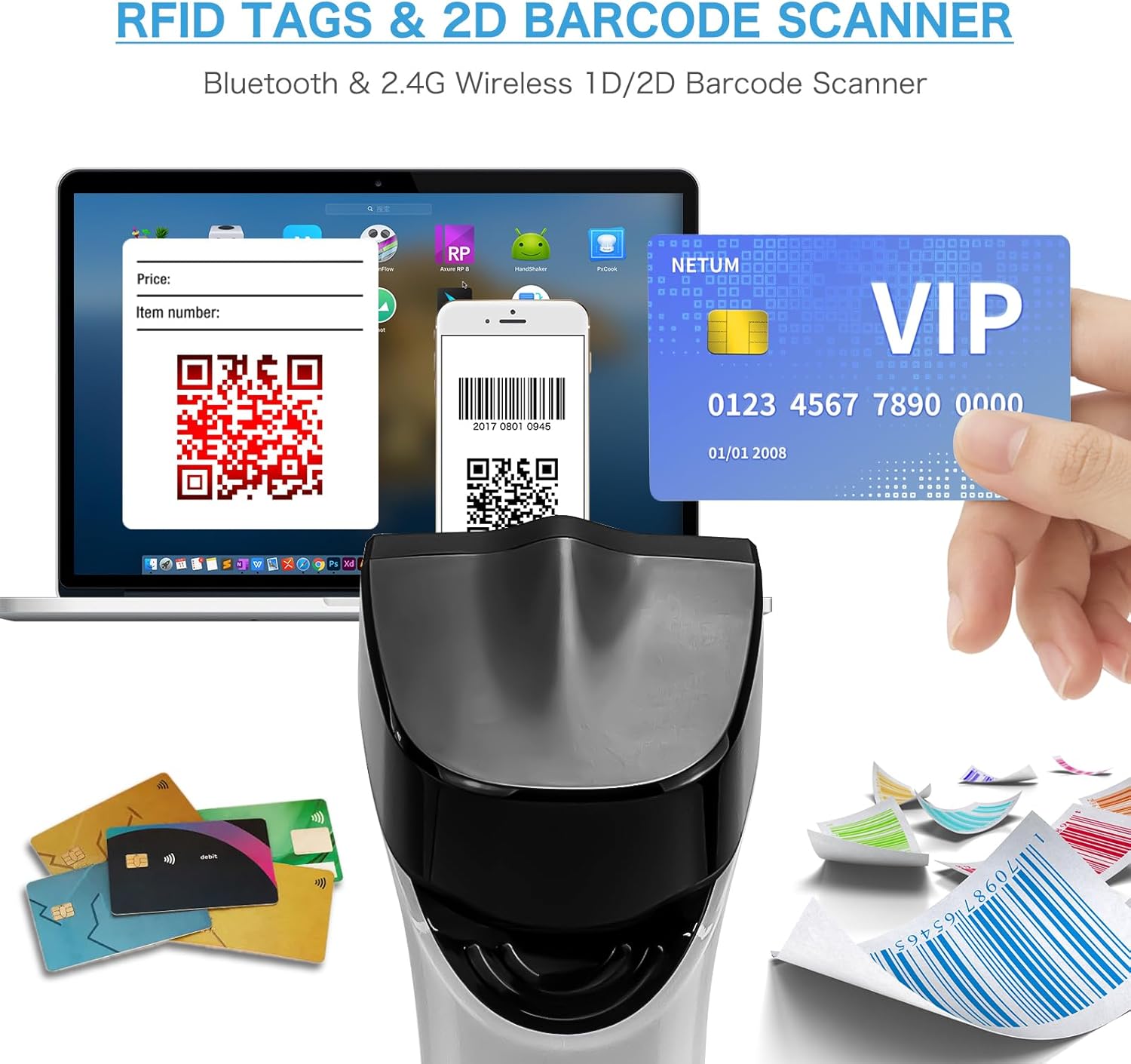 Detalle 2 de NETUM Imageur RFID Hybride DS8100