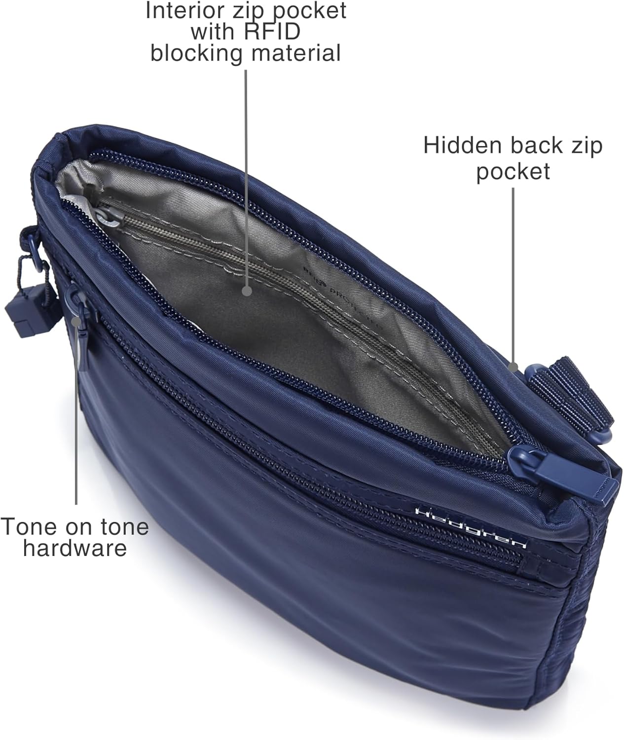 Thumbnail 2 de Hedgren SMALL Vertical Crossover RFID TOTAL ECLIPSE S – Unisex, kompakte Crossbody-Tasche