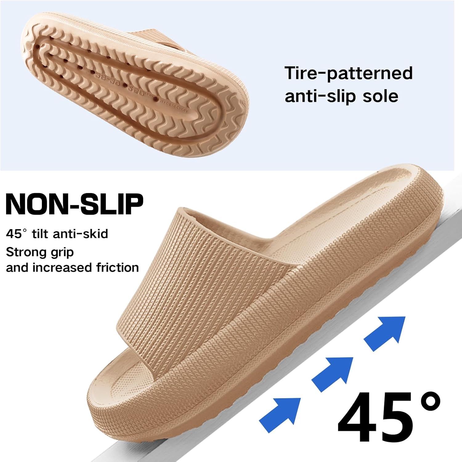 Thumbnail 3 de BAGHUY Cloud Sliders for Men and Women: Lightweight, Non-Slip Bathroom & Beach Slippers