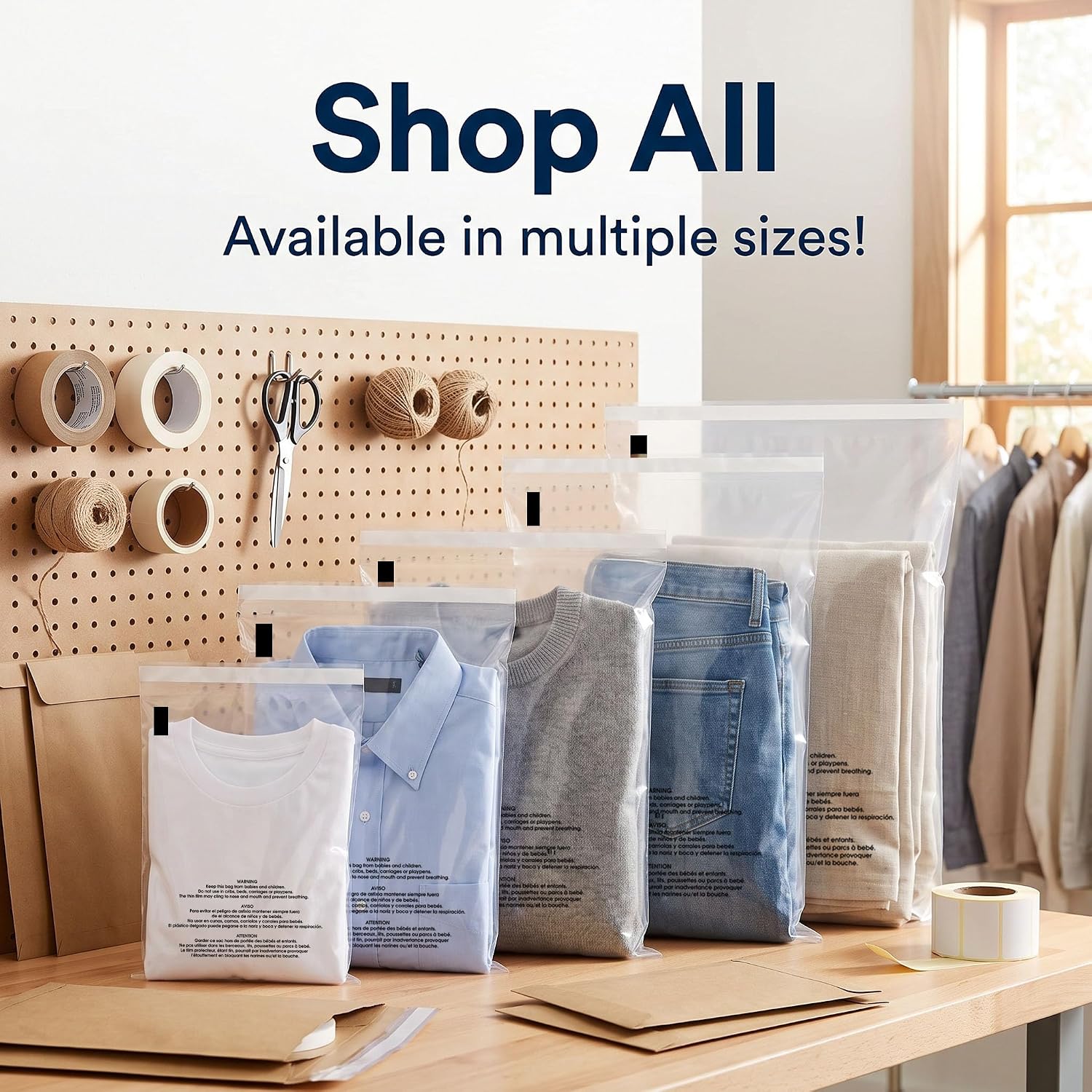 Thumbnail 6 de Spartan Industrial SFW-Bag Clear Poly Bags, 10 x 13 Inches, 1.5 Mil, 1,000 Count