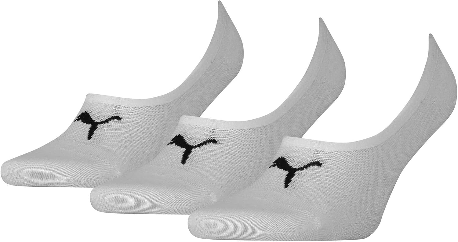 Detalle de PUMA Footie Mixte – Lot de 3 chaussettes Footie coton doux, confort quotidien