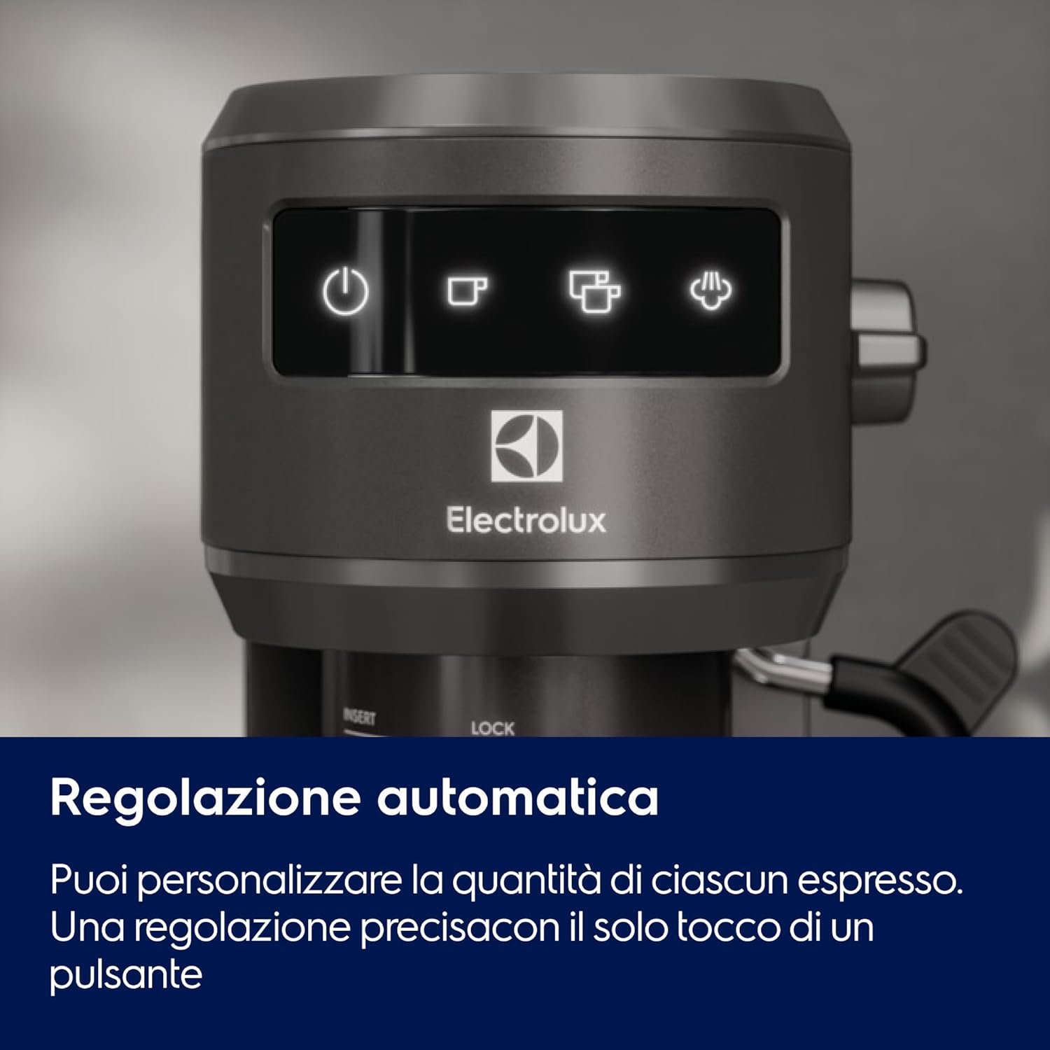 Detalle de Electrolux Explore 6: Macchina per Caffè Espresso e Cappuccino E6EC1-6BST, 2 tazze, ThermoBlock, 2-in-1 E.S.E., nero