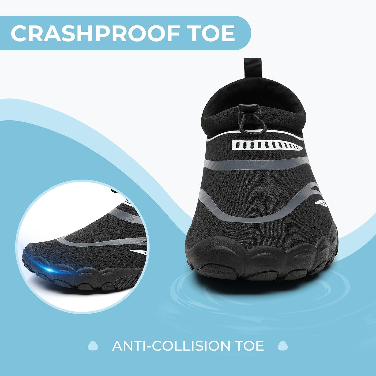 Detalle de Mishansha Unisex Sport Acquatici Scarpe: leggerezza, protezione e praticità per spiaggia, surf e immersioni