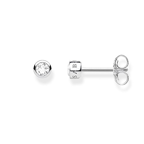 Detalle de Thomas Sabo Ear Studs White Stone 925 Sterling Silver