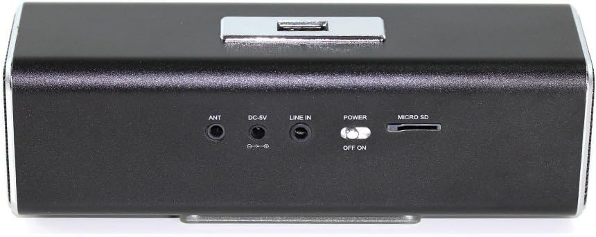Thumbnail 2 de Musicman MA Soundstation tragbarer Lautsprecher (Stereo, FM-Radio, MP3, USB/AUX/MicroSD) – Schwarz