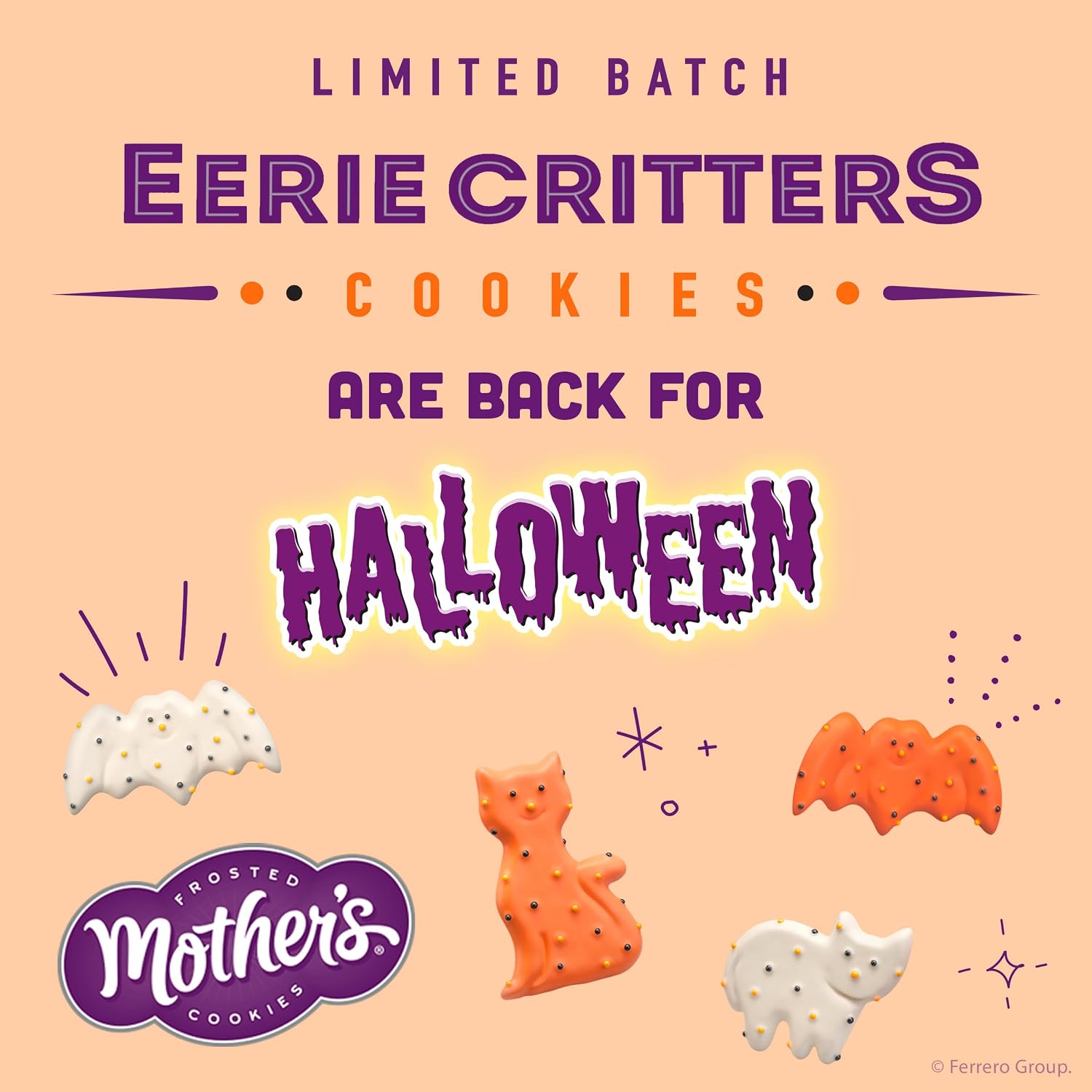 Thumbnail 4 de Mother's SUVELAM Eerie Critters Halloween Cookies, 30 Wrapped 0.5 oz Bags