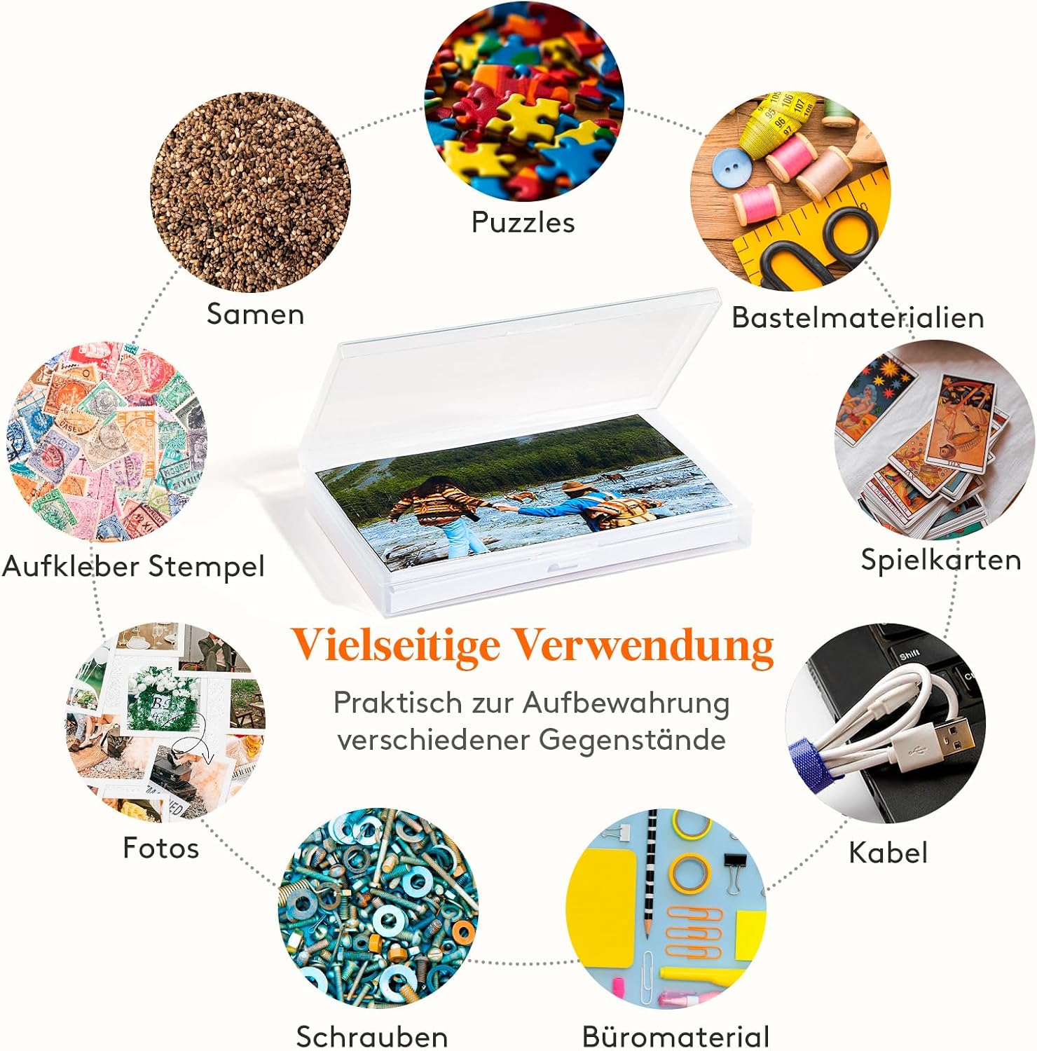 Detalle 2 de Lifewit Foto Aufbewahrungsbox 1800 Fotos