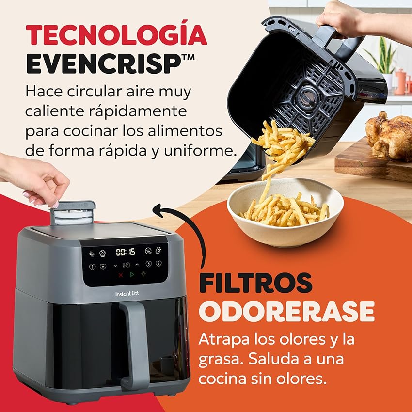 Thumbnail 2 de Instant Pot Vortex Compact Trufa Freidora 4 en 1, 5L 🍟