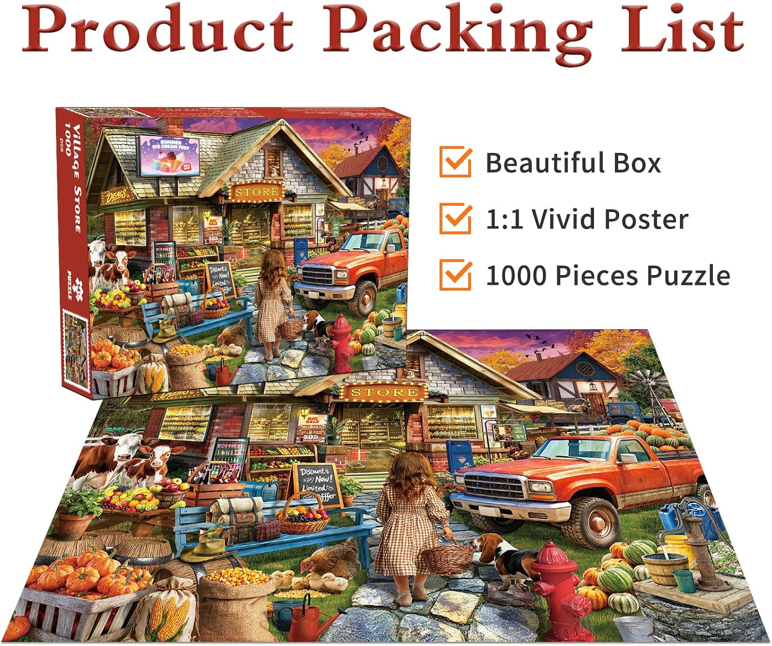 Thumbnail 4 de Village Store Jigsaw Puzzles 1000