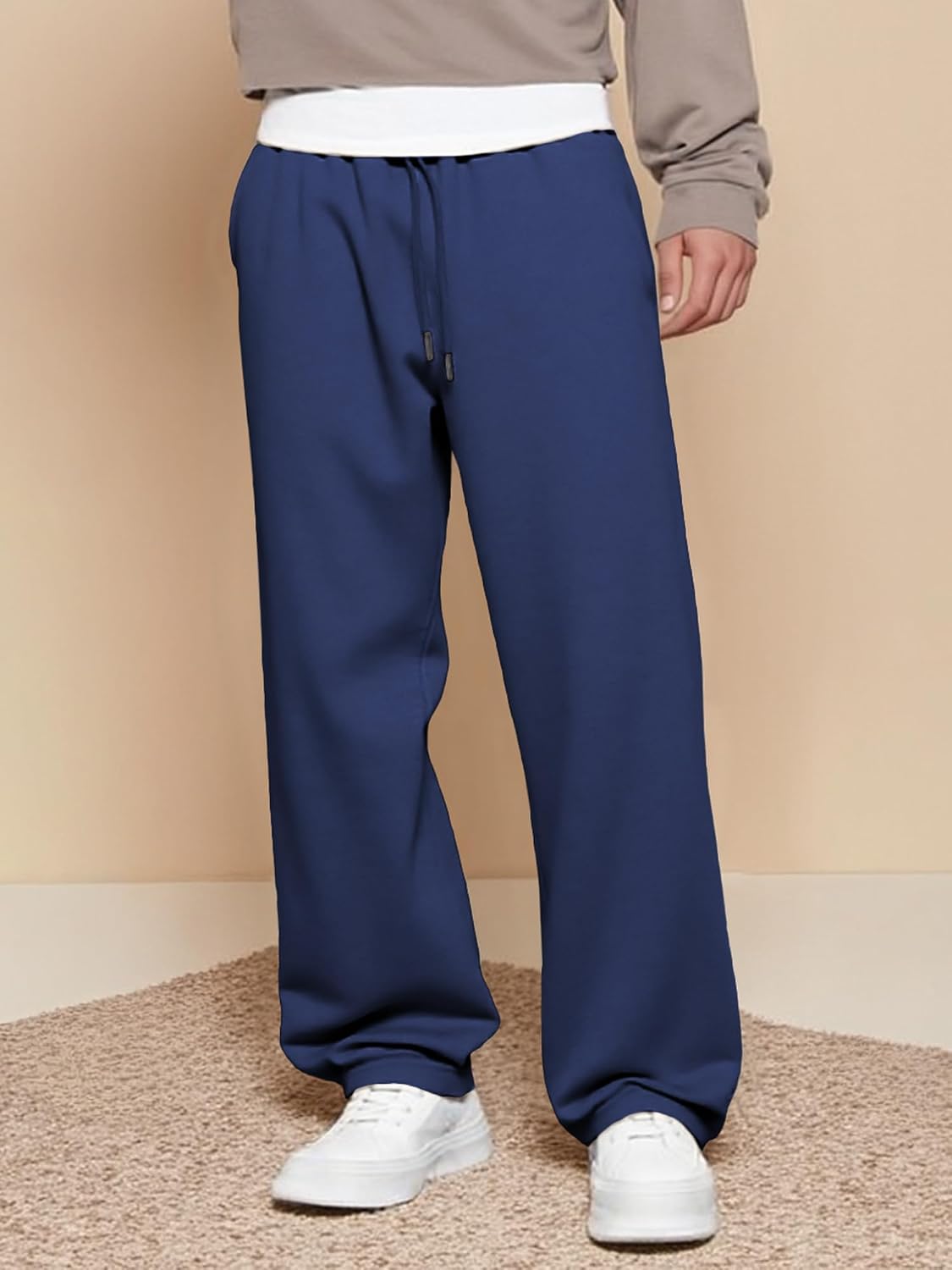 Thumbnail 1 de JMIERR Herren Casual Baggy Hosen mit breiten Beinen – Lounge-, Workout- & Reise-Sweatpants (S–3XL)