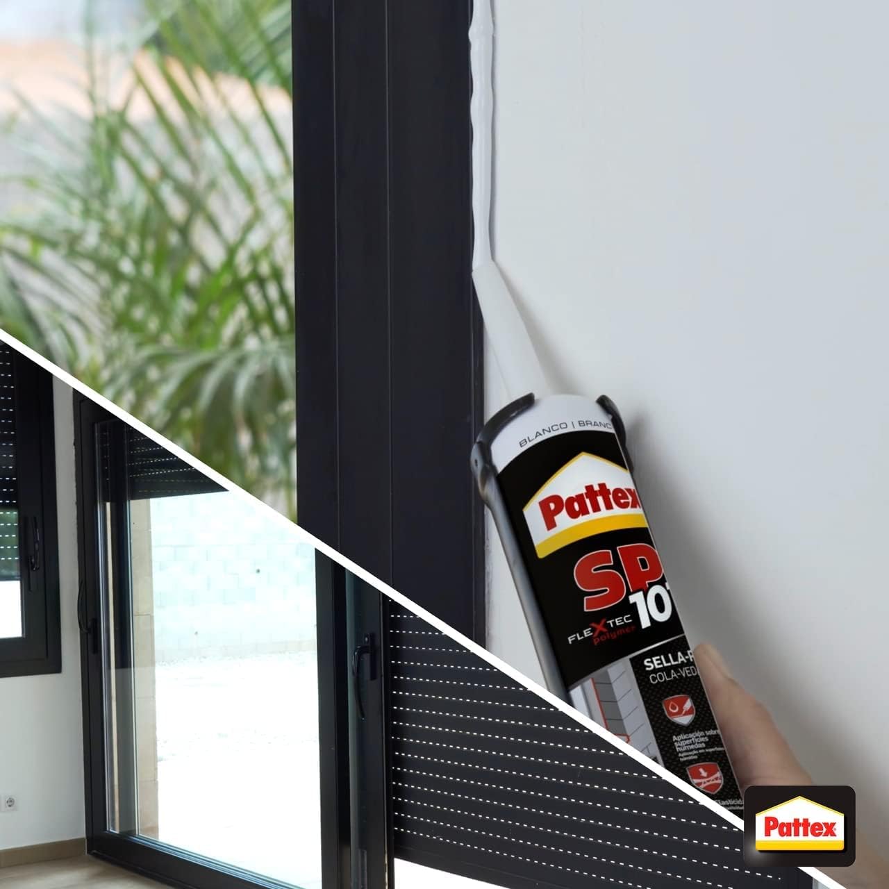 Thumbnail 5 de Pattex SP10 sigillante liquido multimateriale, 280 ml – sigilla e incolla interno/esterno (Flextec, nero)