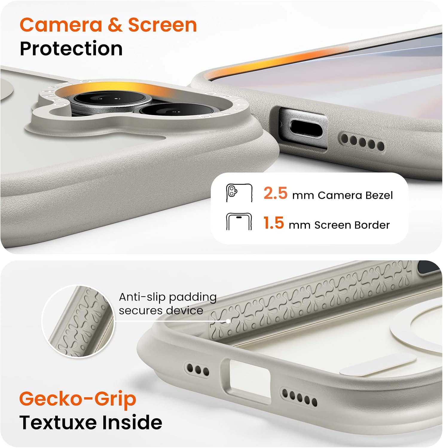 Thumbnail 5 de ORNARTO PW-TP-IP17-63A-STHui iPhone 17 MagSafe Case, Stone Gray Matte