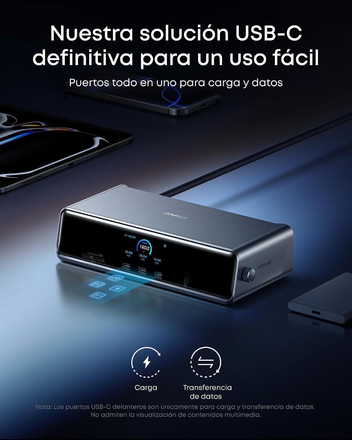 Thumbnail 6 de Anker Prime DL7400 Estación de Acoplamiento 14 en 1