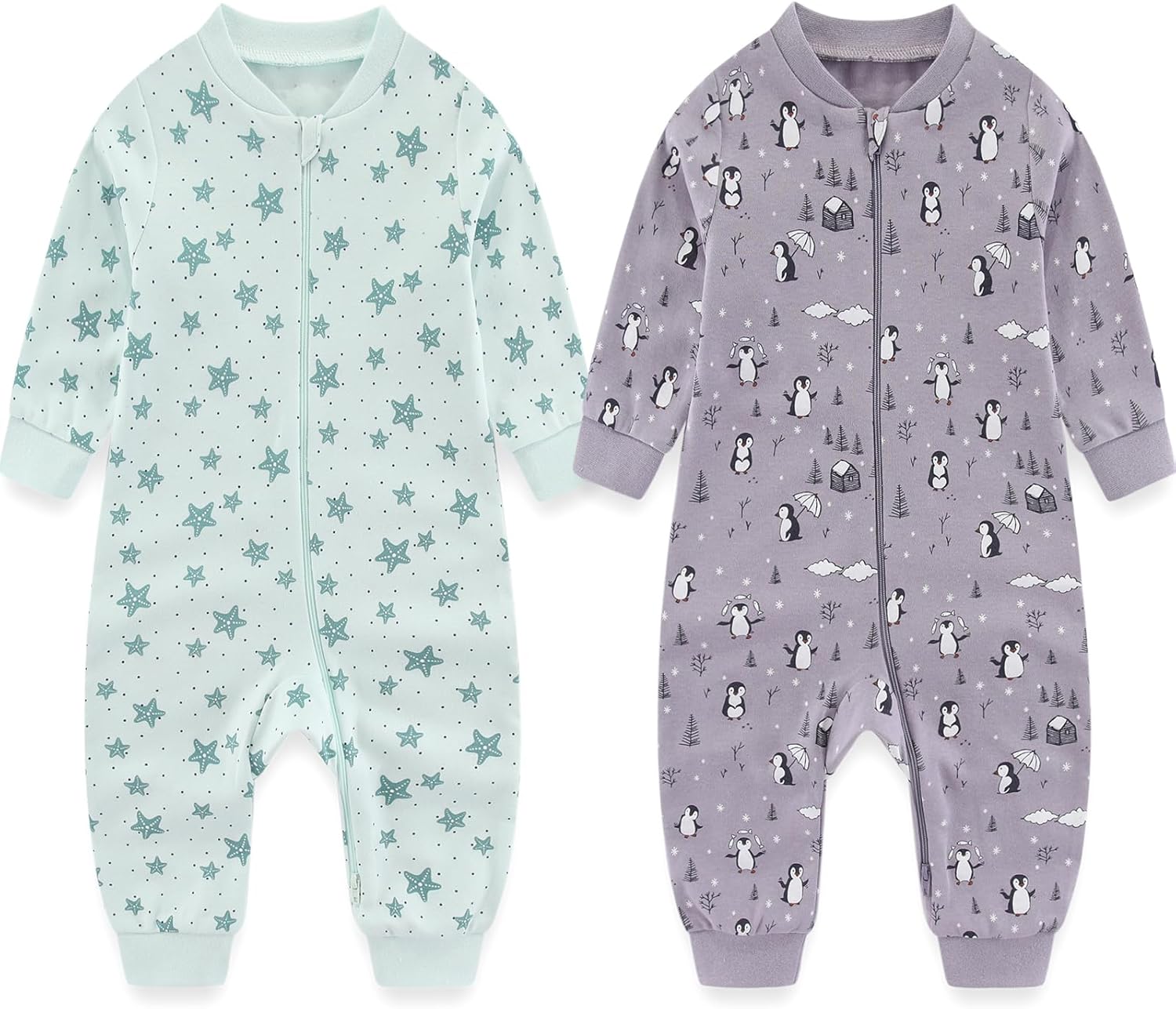 MAMIMAKA 2-way Zip Romper 0-24 M