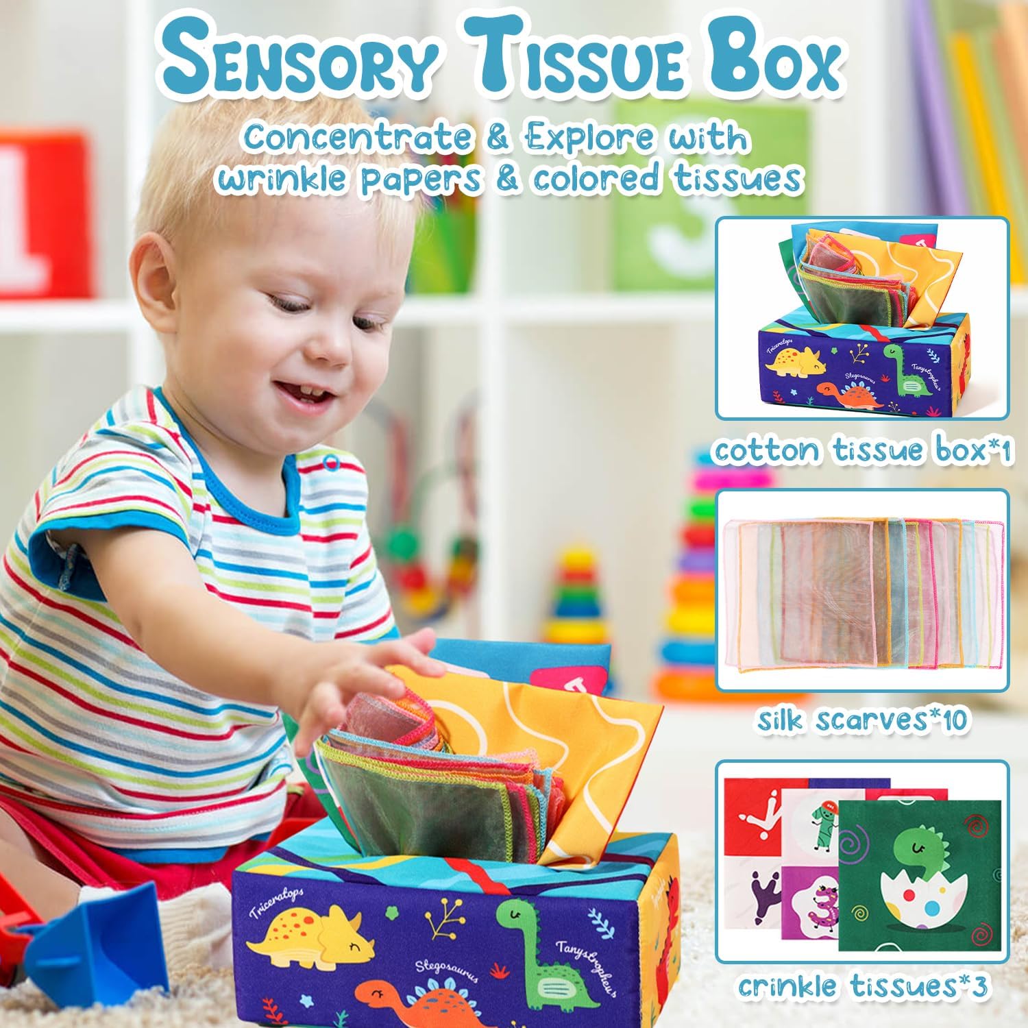 Detalle 2 de Auezona Giochi Montessori 5 in 1 per neonati