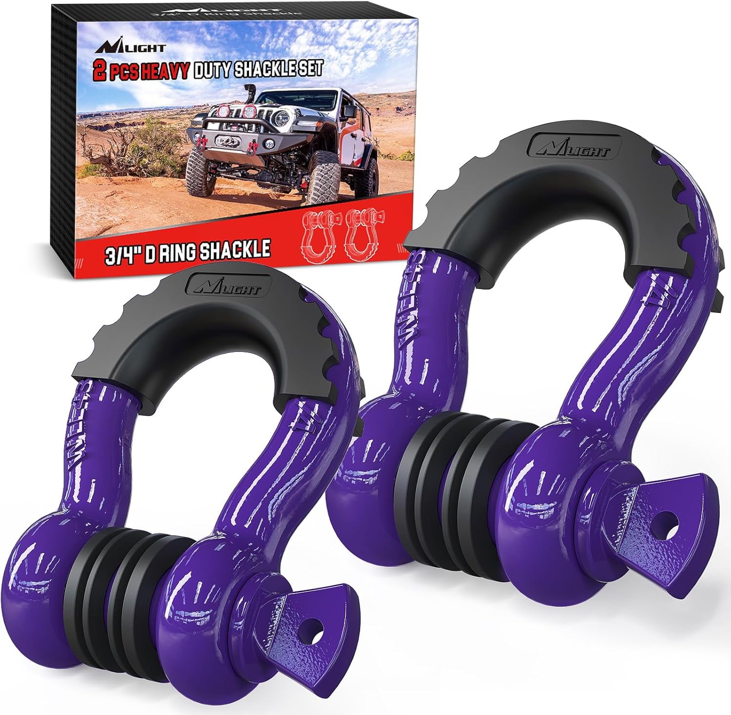 Detalle de Nilight 3/4" D-Ring Shackle 9,500 lbs
