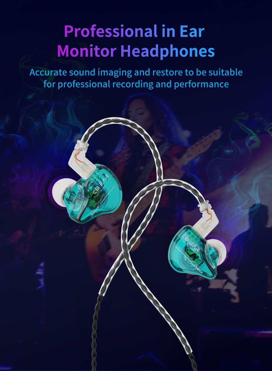Detalle 2 de Yinyoo KBEAR Storm Wired Earbuds 10mm