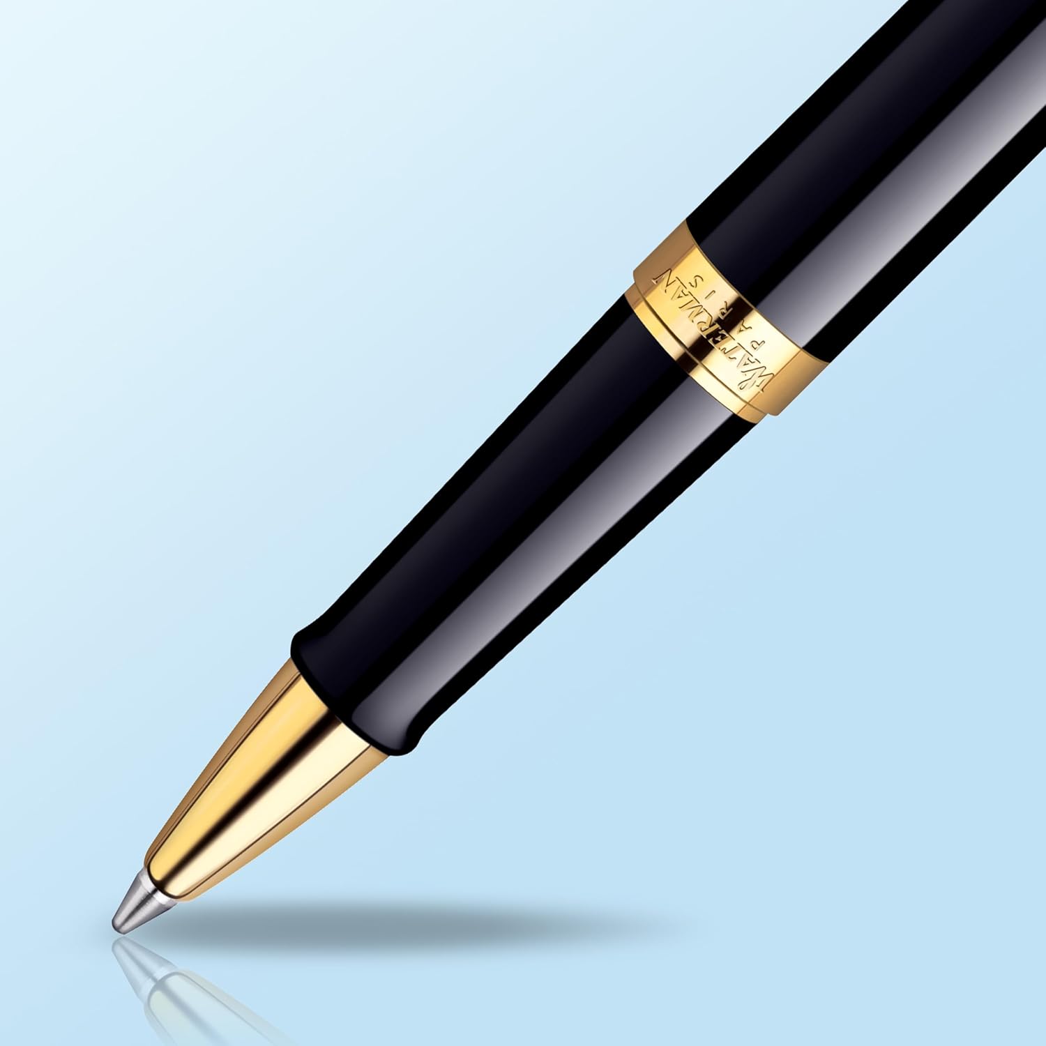 Thumbnail 4 de Waterman Hémisphère roller negro brillante, oro 23k, estuche