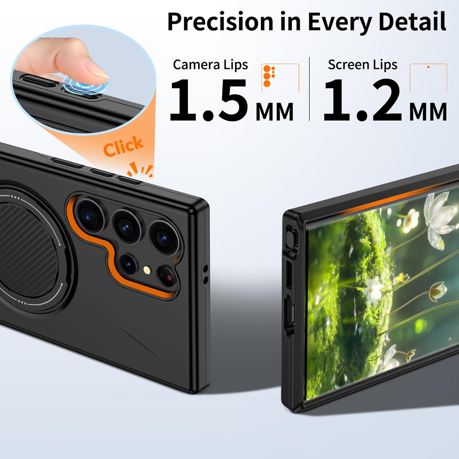 Thumbnail 5 de Gritup Case for Samsung Galaxy S22 Ultra / S23 Ultra with MagSafe Compatibility and Dual Screen Protectors