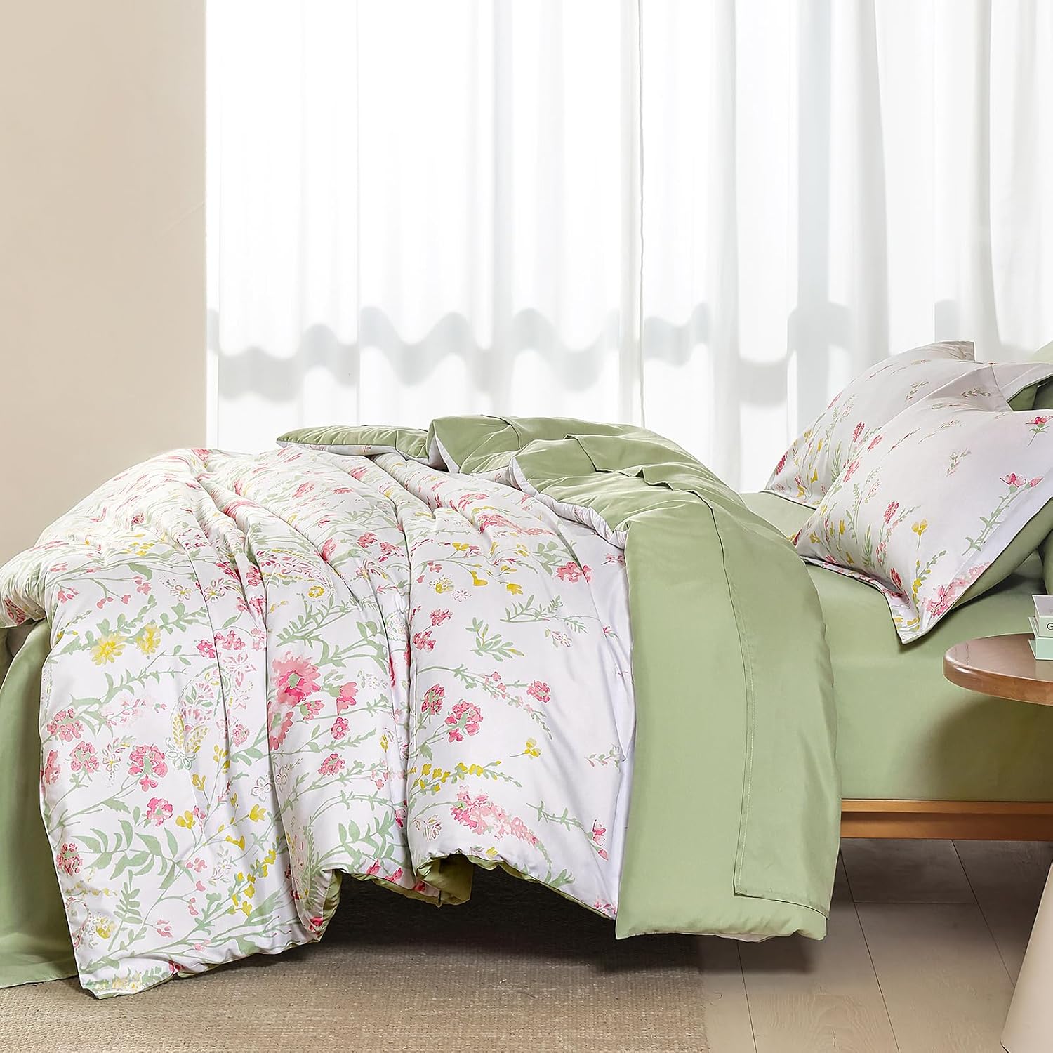 Thumbnail 5 de Yiran King Floral Duvet Set 7-Piece