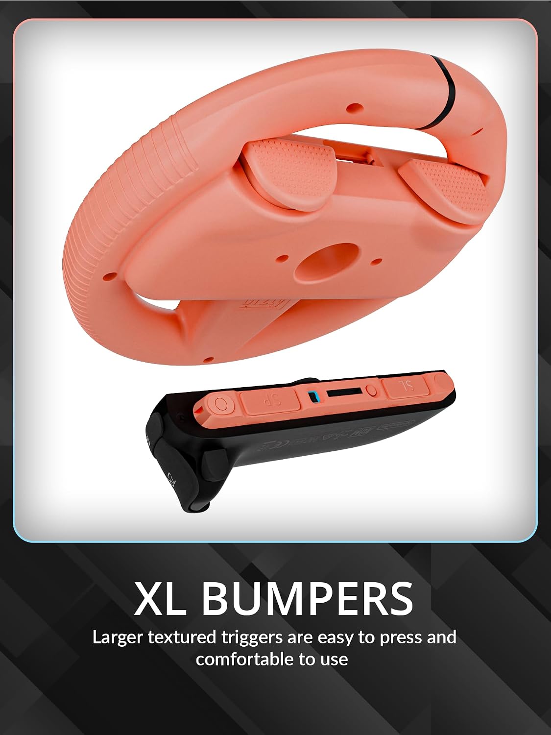 Detalle 2 de Orzly Racing Steering Wheels Party Pack (4 Joy-Con attachments) for Switch 2 (2025)