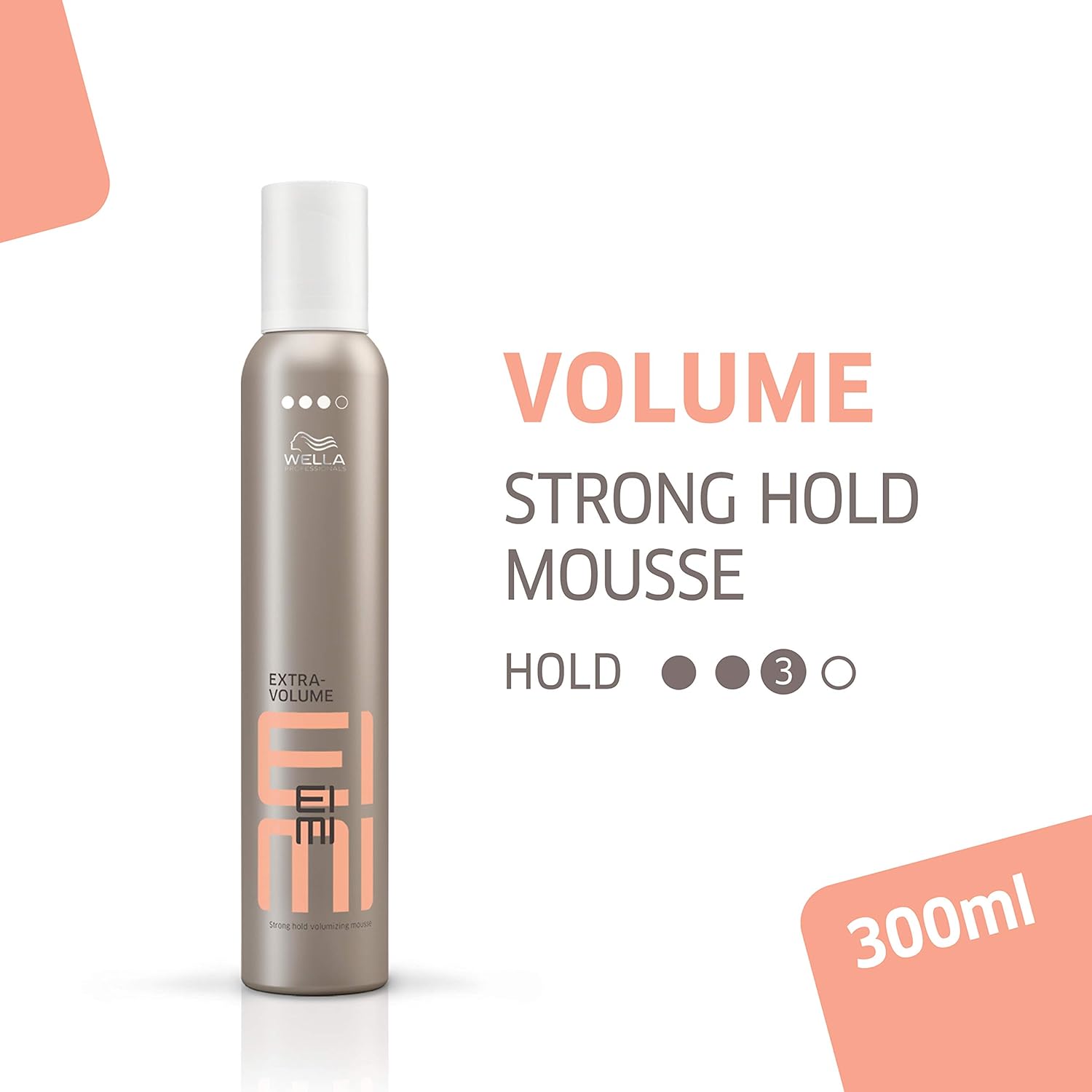 Thumbnail 1 de Wella Professionals EIMI Extra Volume Strong Hold Heat Protection Styling Mousse (300ml)