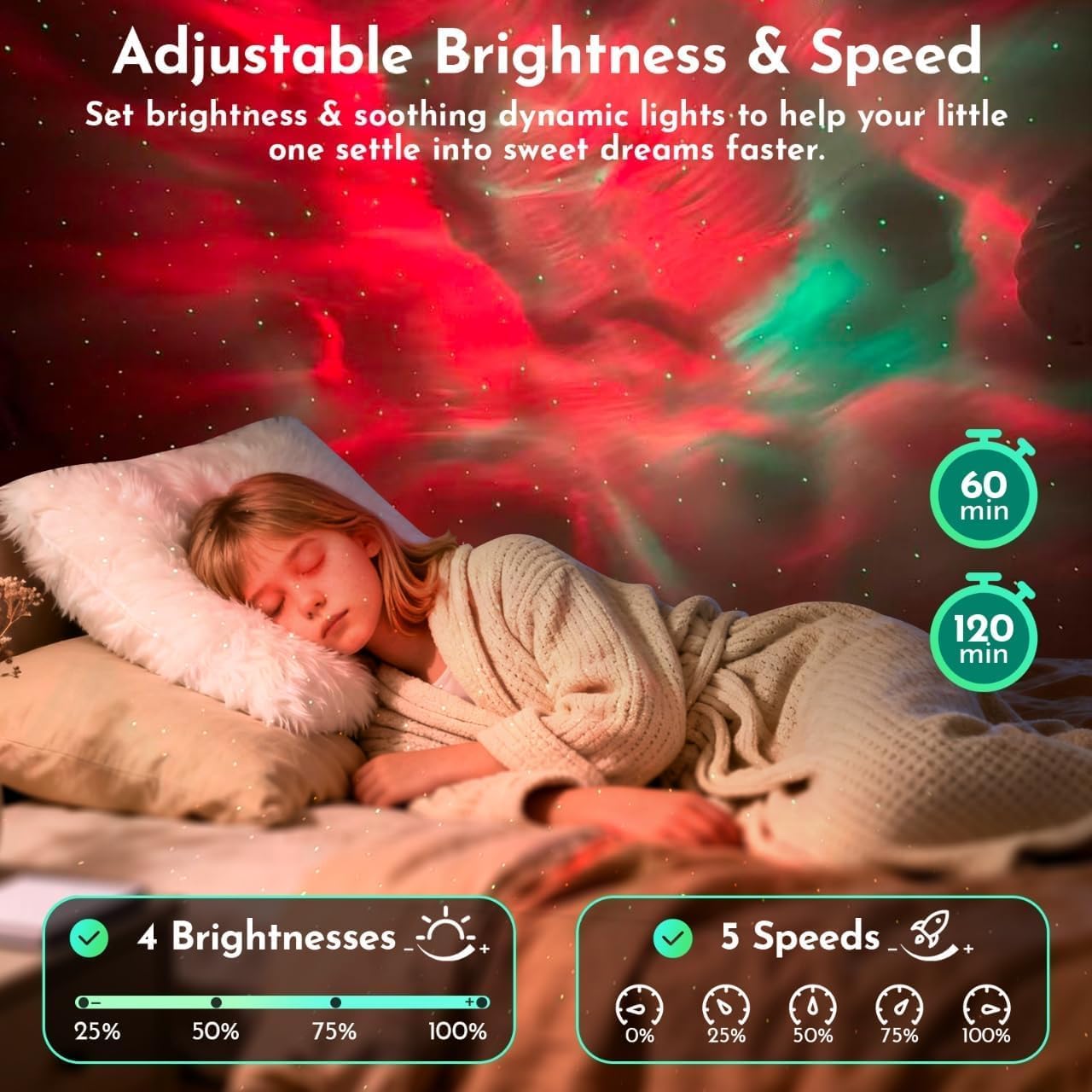 Thumbnail 4 de JIWYJOT XKM-002 Astronaut Galaxy Projector with 8 Nebula Colors and Remote