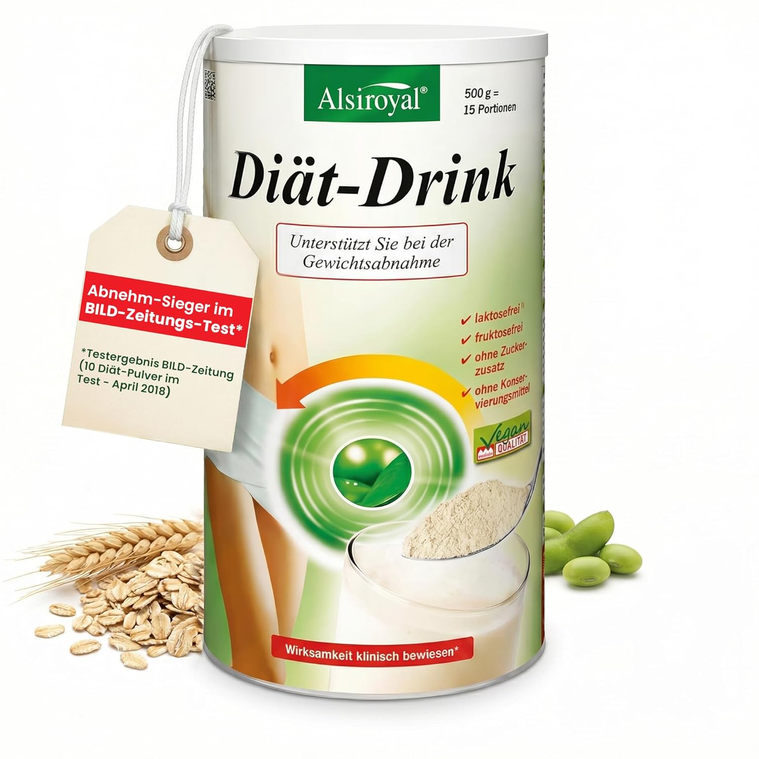 Detalle de Alsiroyal Diät-Drink Vegan 500 g