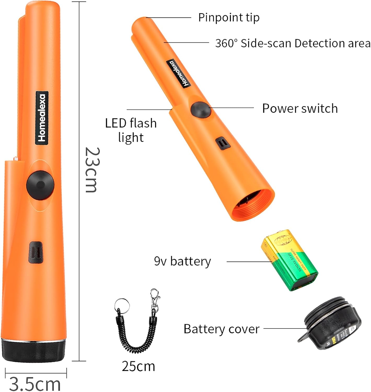 Thumbnail 1 de Homealexa pinpointer metal detector 360°Scan