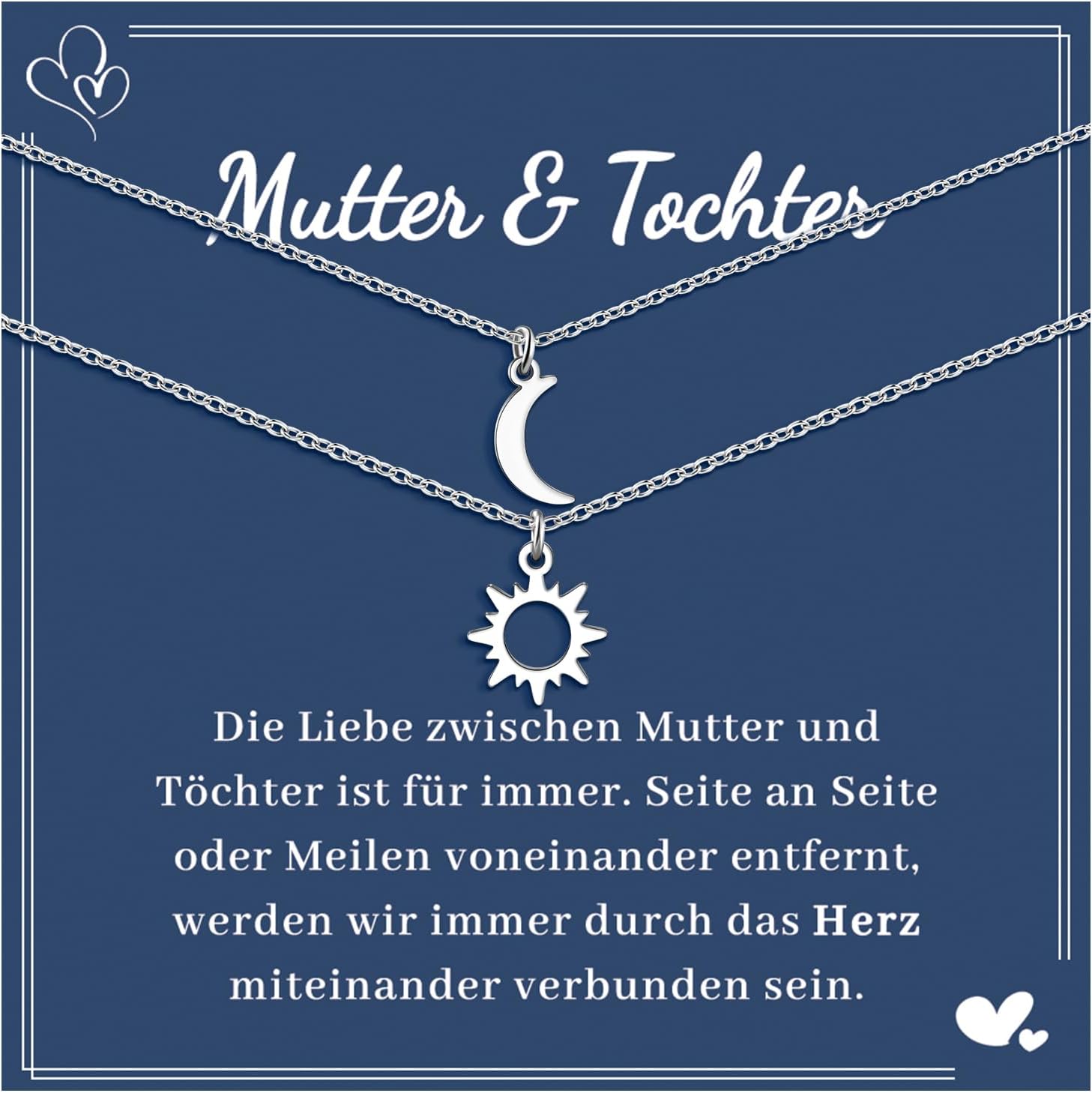 Thumbnail 6 de MANVEN Mutter-Tochter Halskette 45 cm