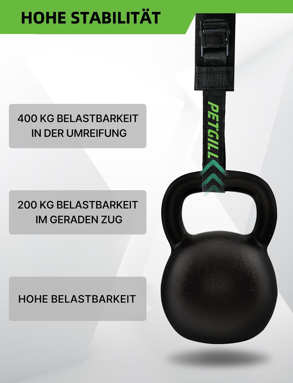 Thumbnail 4 de Spanngurte mit Polsterung (40 cm, 20 mm) für Fahrradträger – 4 Stück, bis 200 kg Belastbarkeit