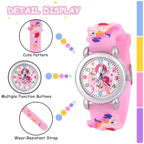 Detalle de OFFCUP Orologio da Polso per Ragazzi e Ragazze: Orologio Bambini Movimento in Silicone