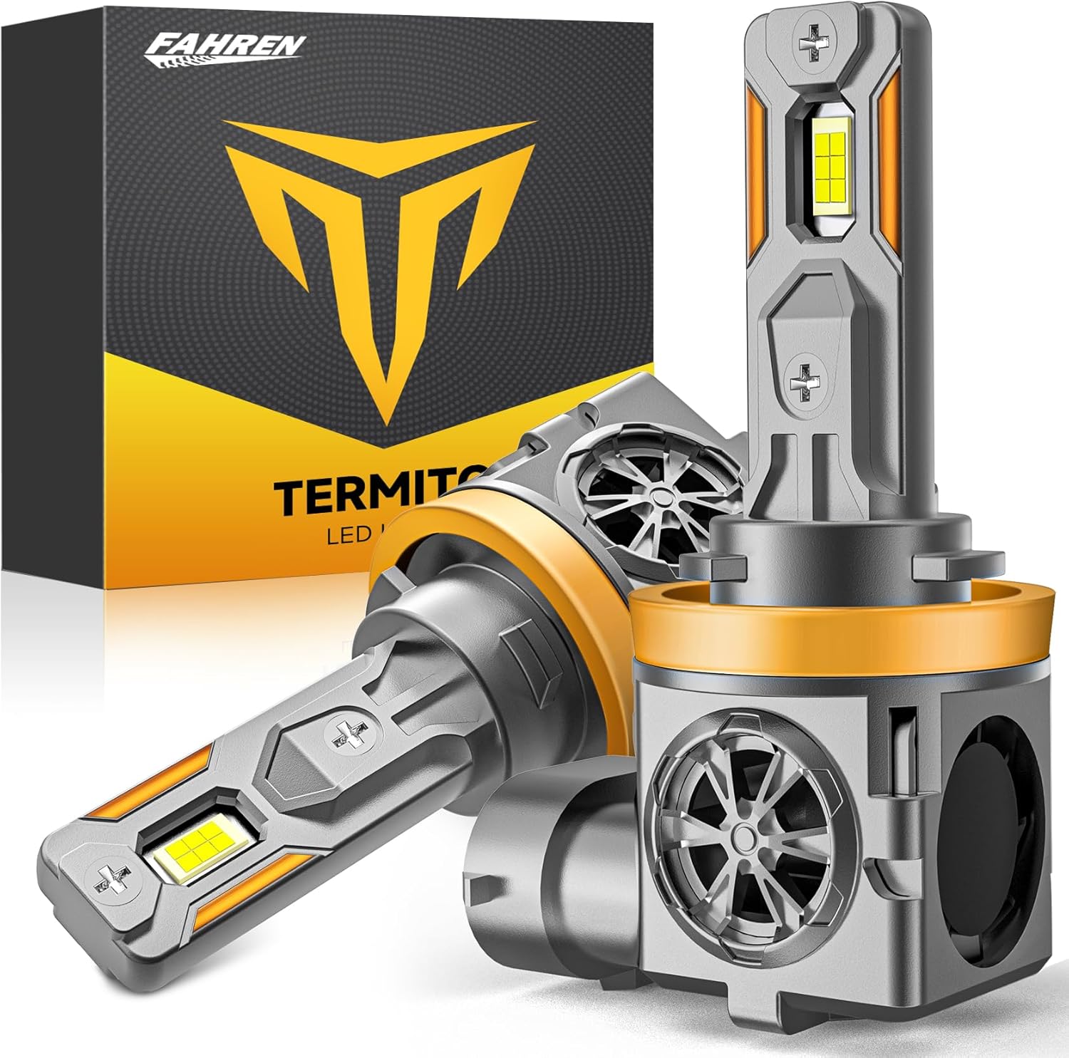 Detalle de Termitor Latest H11 Light Bulbs — 70,000LM, 1:1 Mini Size, IP68, Pack of 2