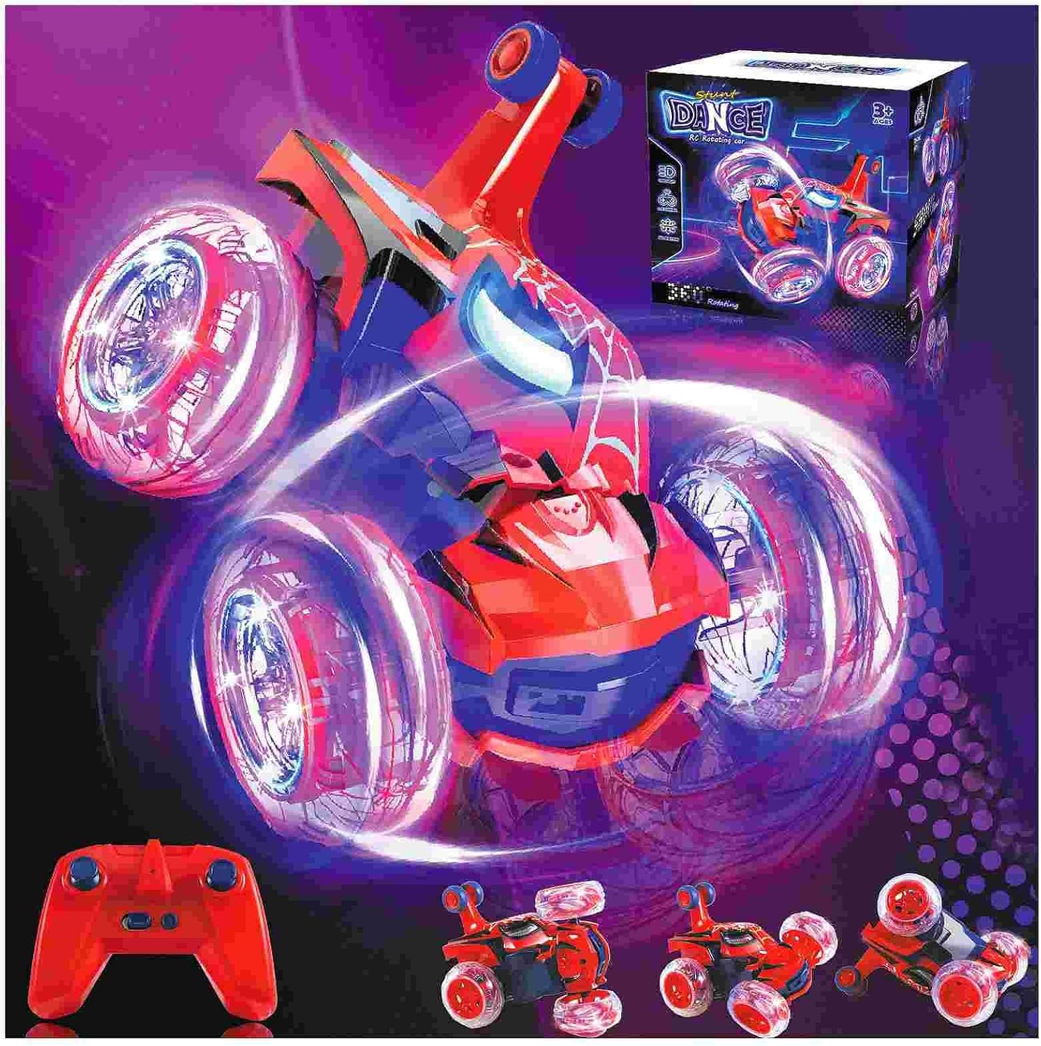 Detalle de Logth CF24020 Spider RC Stunt Crawler with 360° Flips and LED Lights