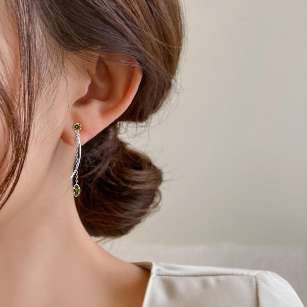 Thumbnail 3 de PHNIBIRD Boucles d’oreilles femme argent 925 avec pierre de naissance – forme goutte
