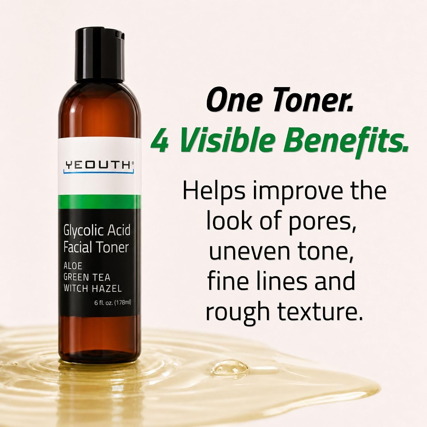 Detalle de YEOUTH Glycolic Acid Toner 6 oz