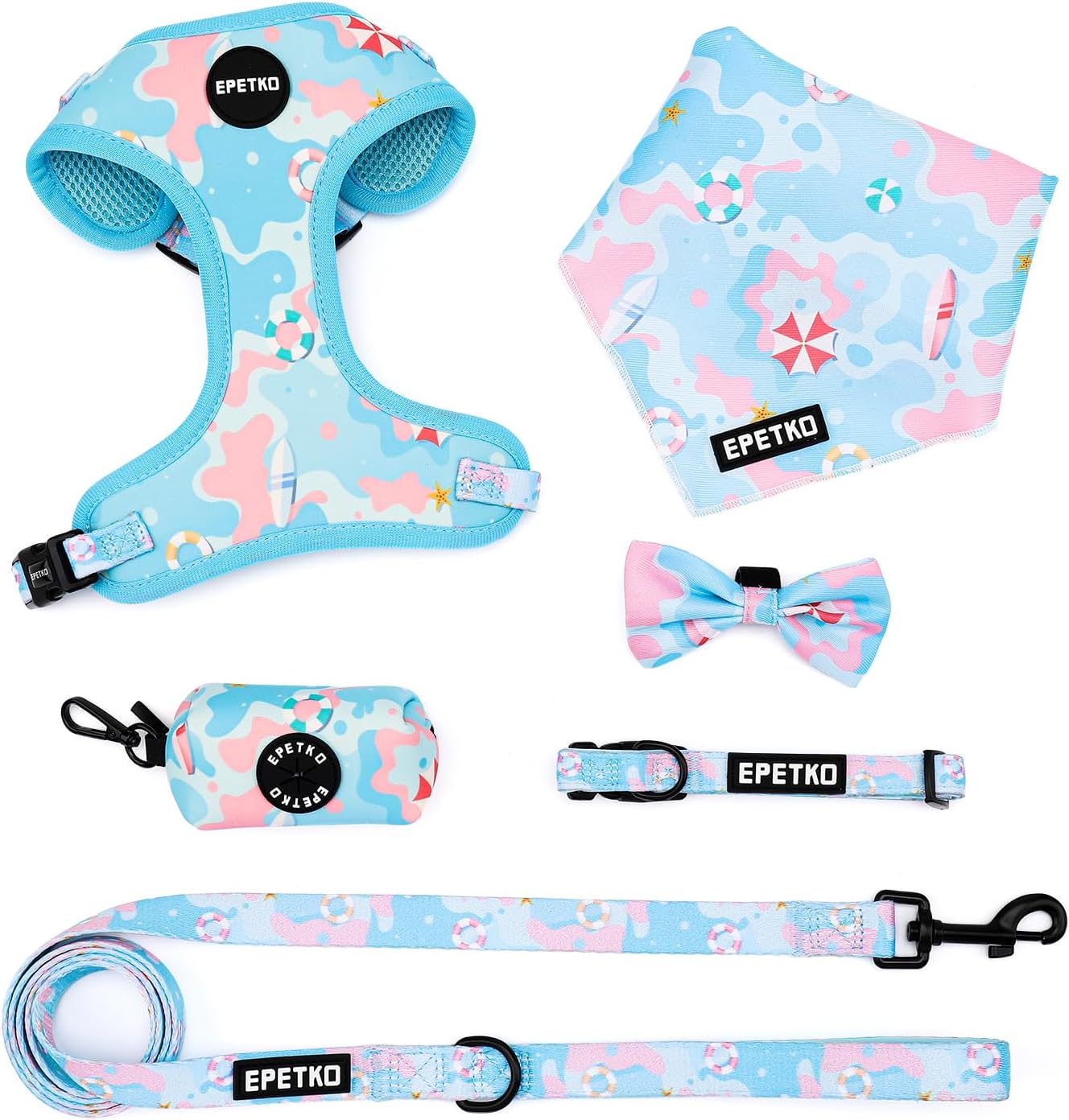 Detalle de Small Dog Harness and Leash Set of 6