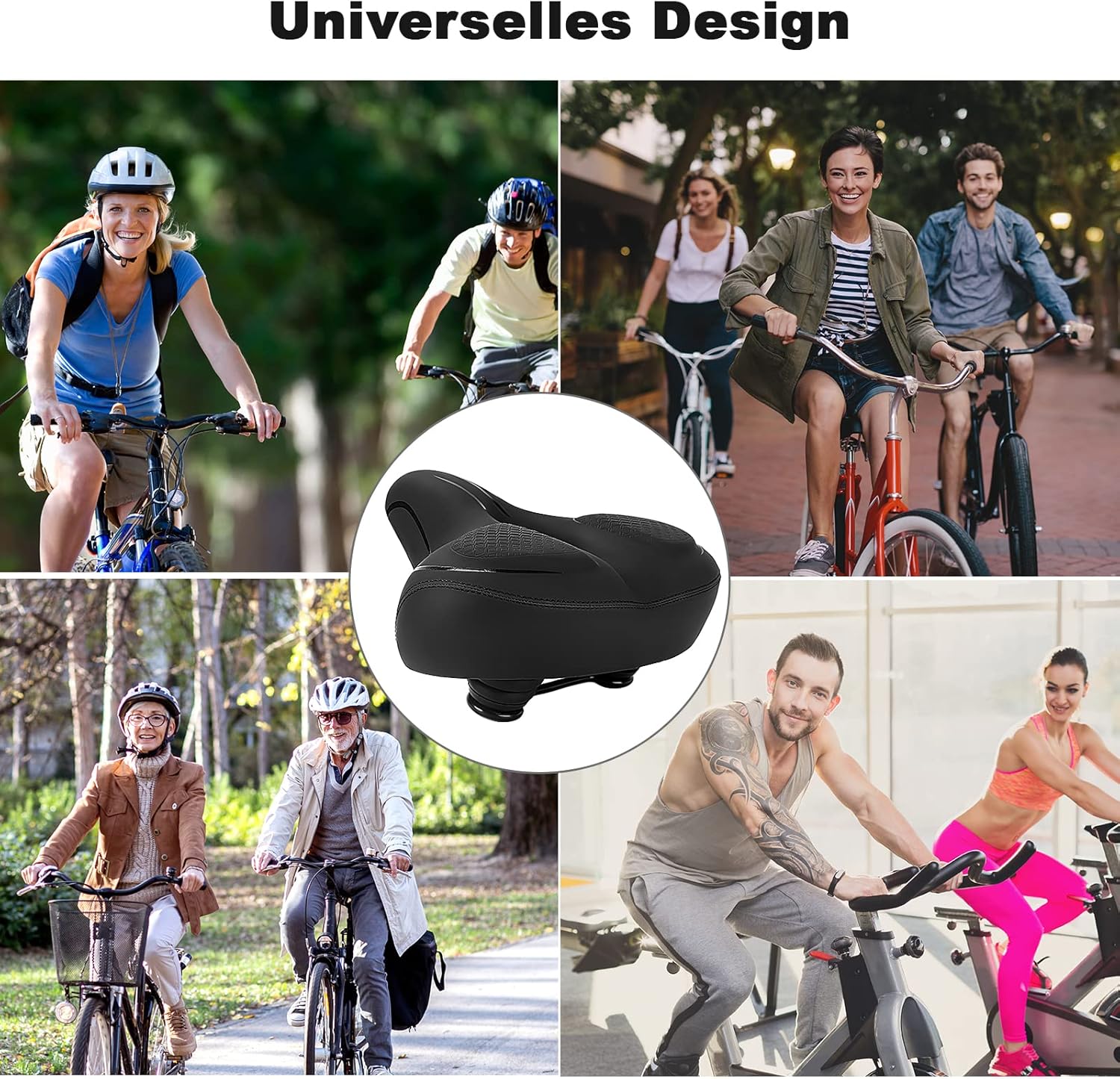 Thumbnail 5 de TONBUX breiter Fahrradsattel für Komfort