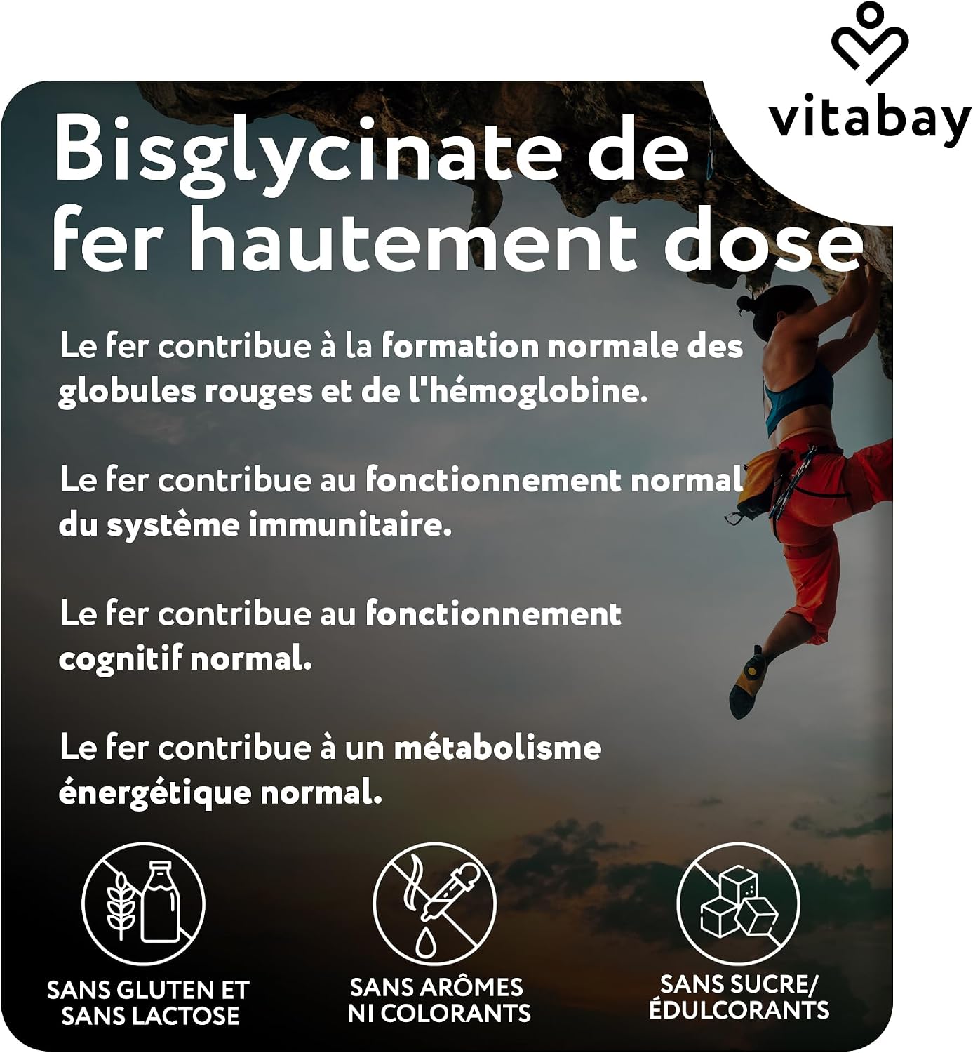 Detalle 1 de Vitabay Fer 50 mg bisglycinate đź’Š