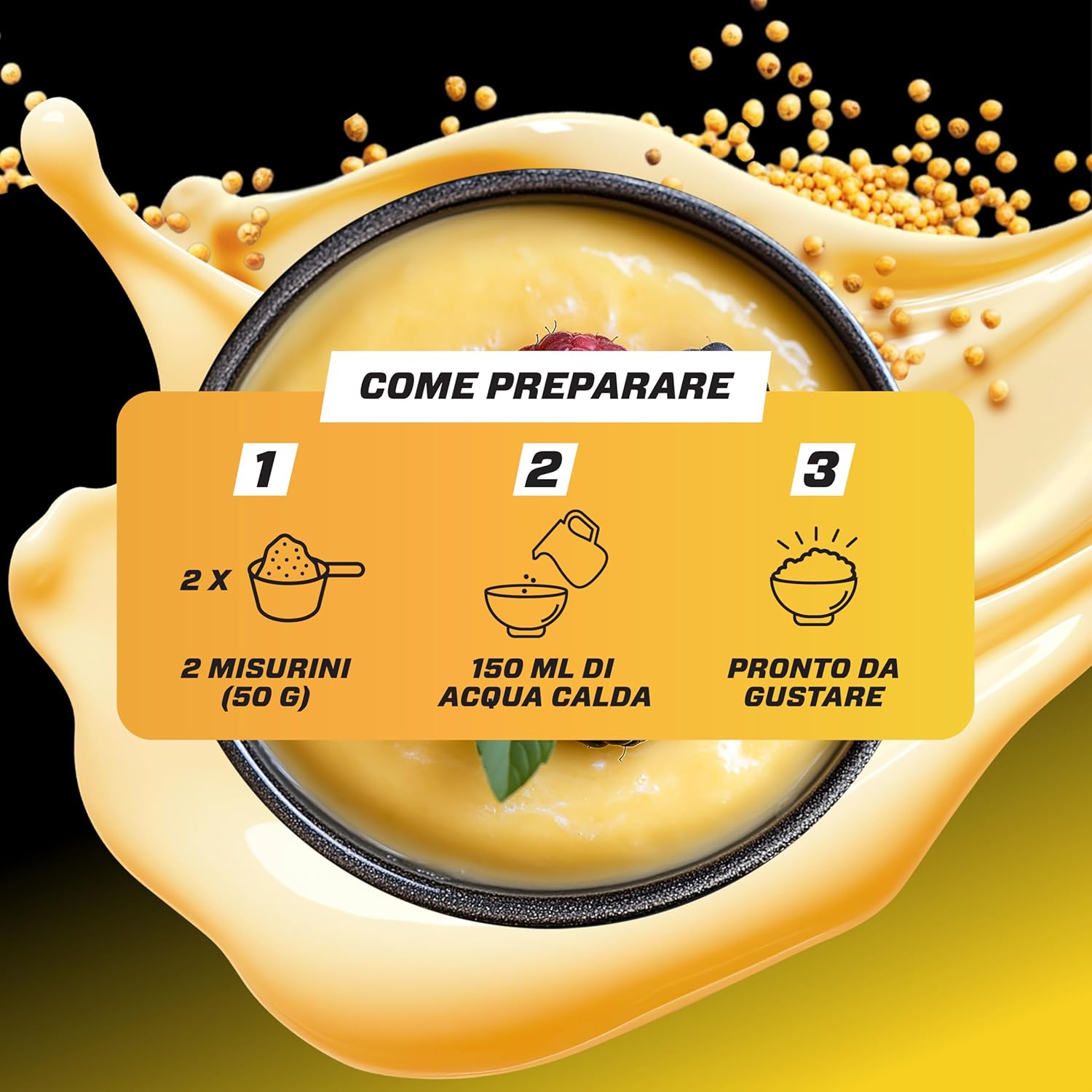 Thumbnail 3 de Budino di Mais neutro 3kg di GEN GERMAN ELITE NUTRITION — Pudding di mais vegano, a base di carboidrati complessi