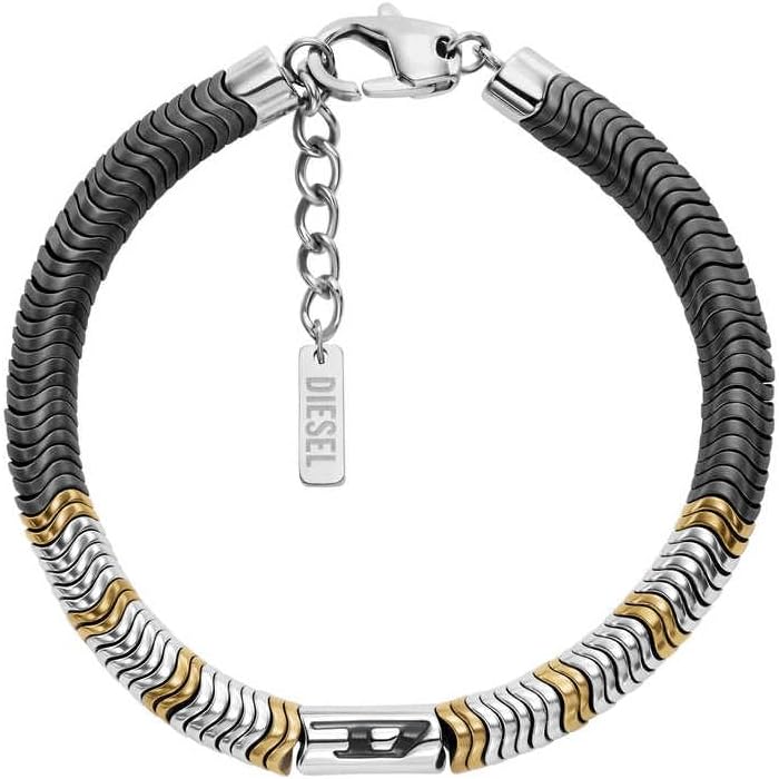 Detalle de Diesel Bracciale da uomo con perline